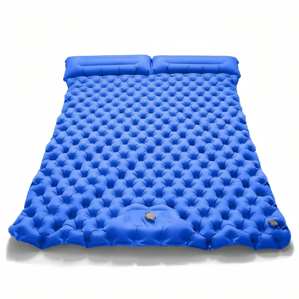 Matelas Gonflable Randonnée 2 Personnes Avec Coussin bleu ciel