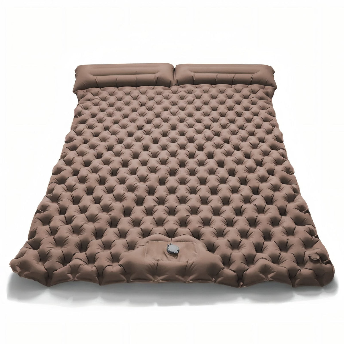 Matelas Gonflable Randonnée 2 Personnes Avec Coussin marron clair