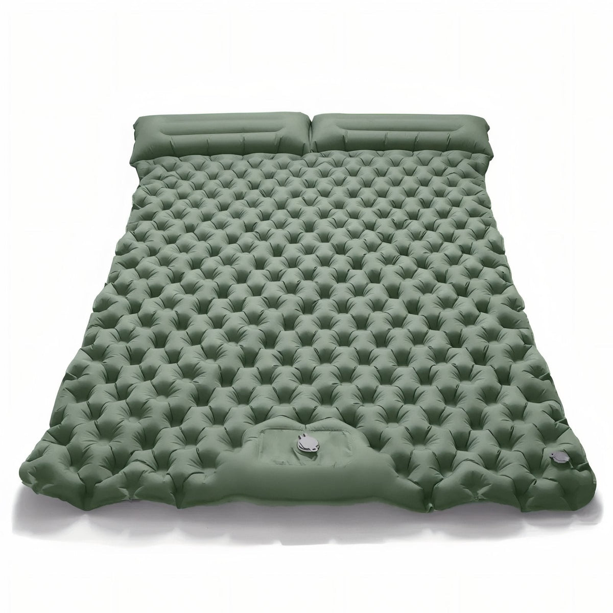 Matelas Gonflable Randonnée 2 Personnes Avec Coussin vert olive