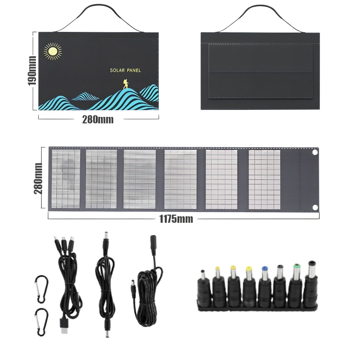 Panneau Solaire Pour Randonnée 30W / 50W 50w - 6 panneaux