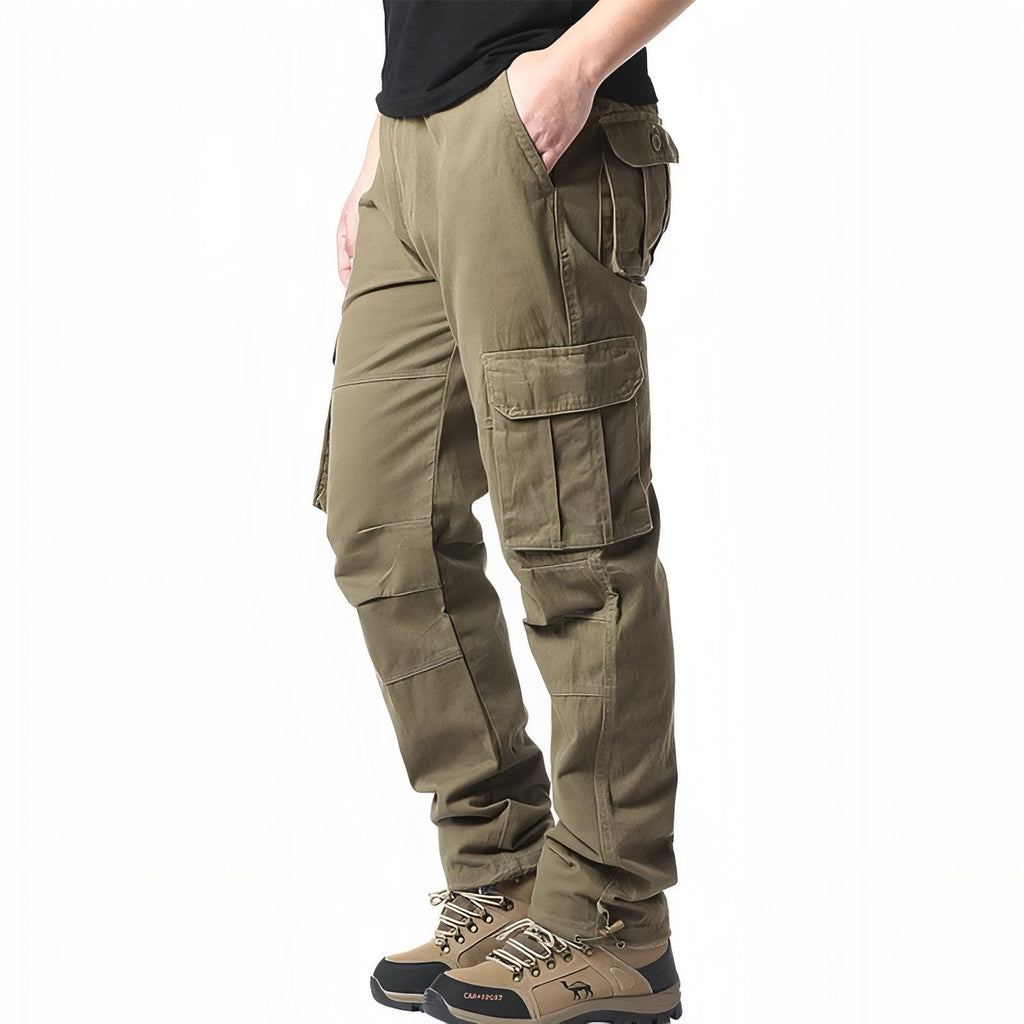 Pantalon Cargo Randonnée Homme beige olive