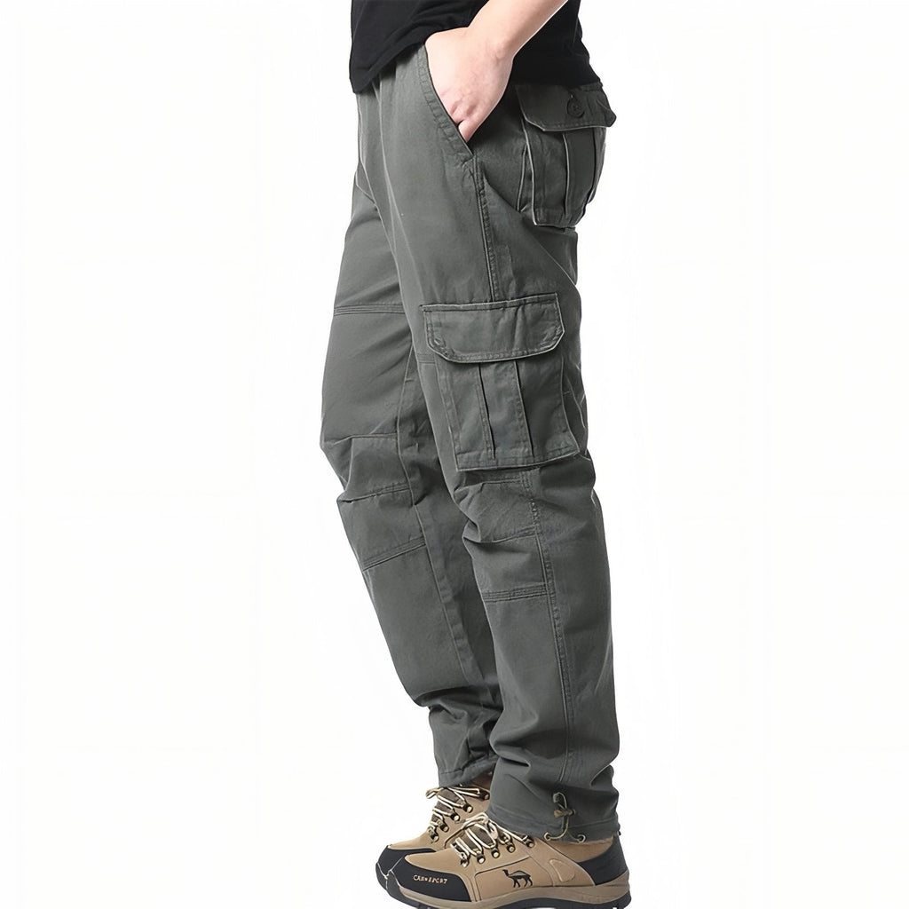 Pantalon Cargo Randonnée Homme vert armée