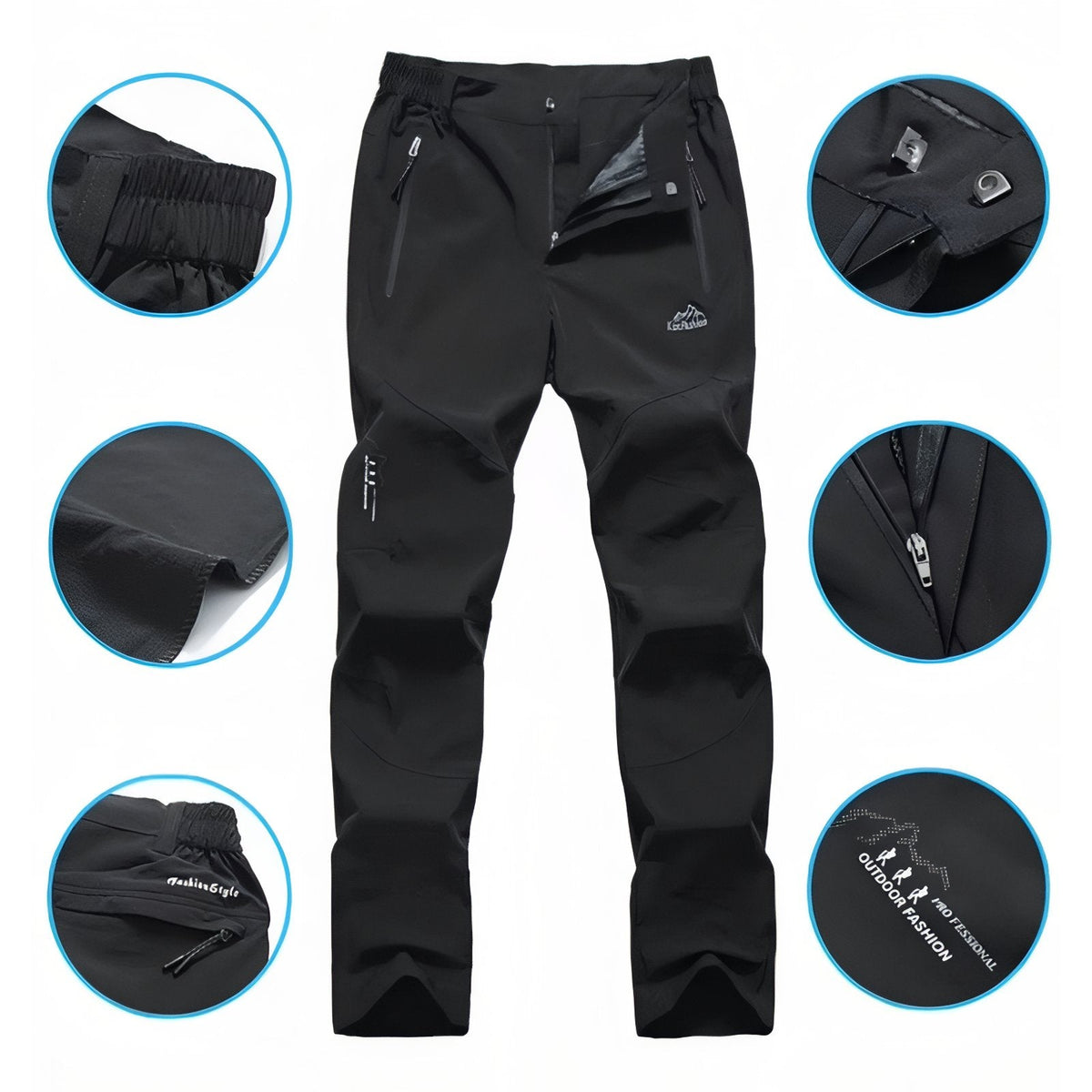 Pantalon de Randonnée Avec Ceinture Élastique Homme — photo 3