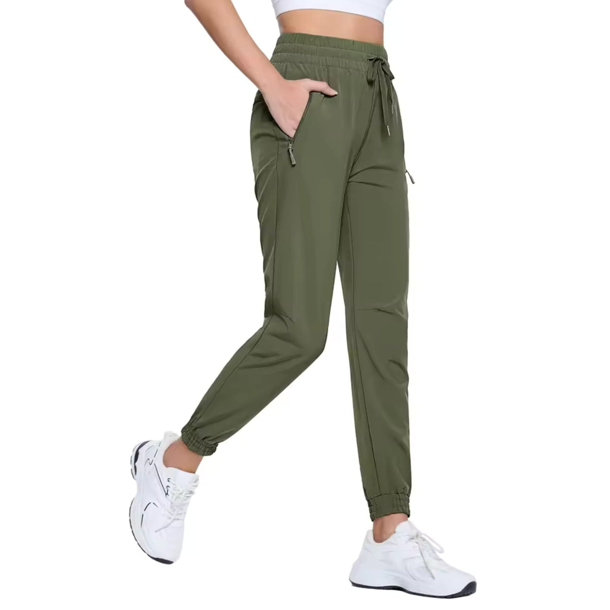 Pantalon de Randonnée Été vert militaire