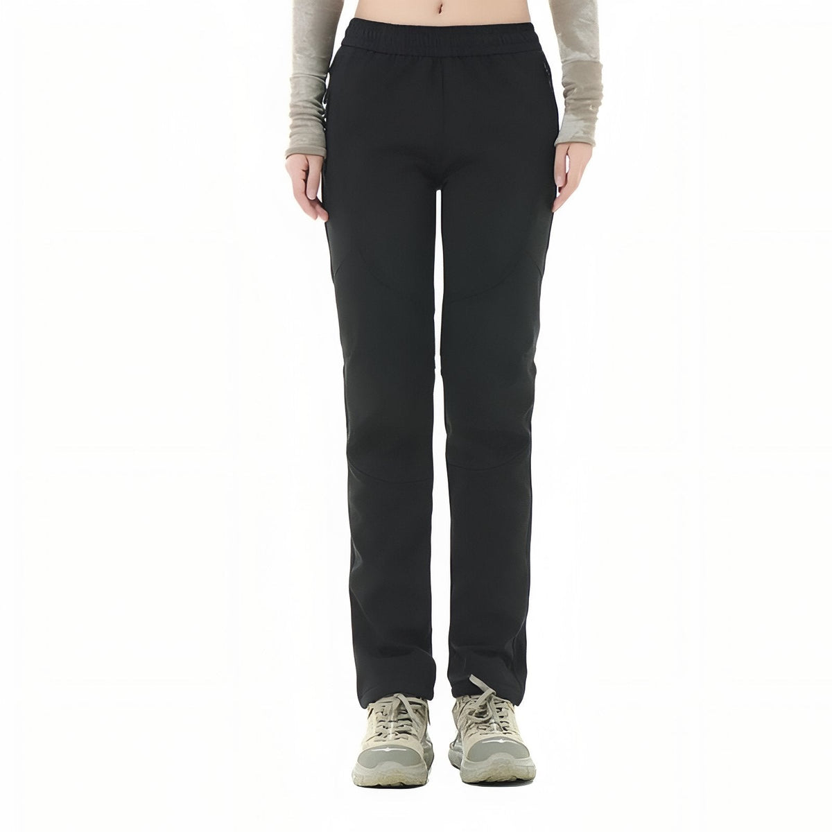 Pantalon de Randonnée Femme Hiver noir
