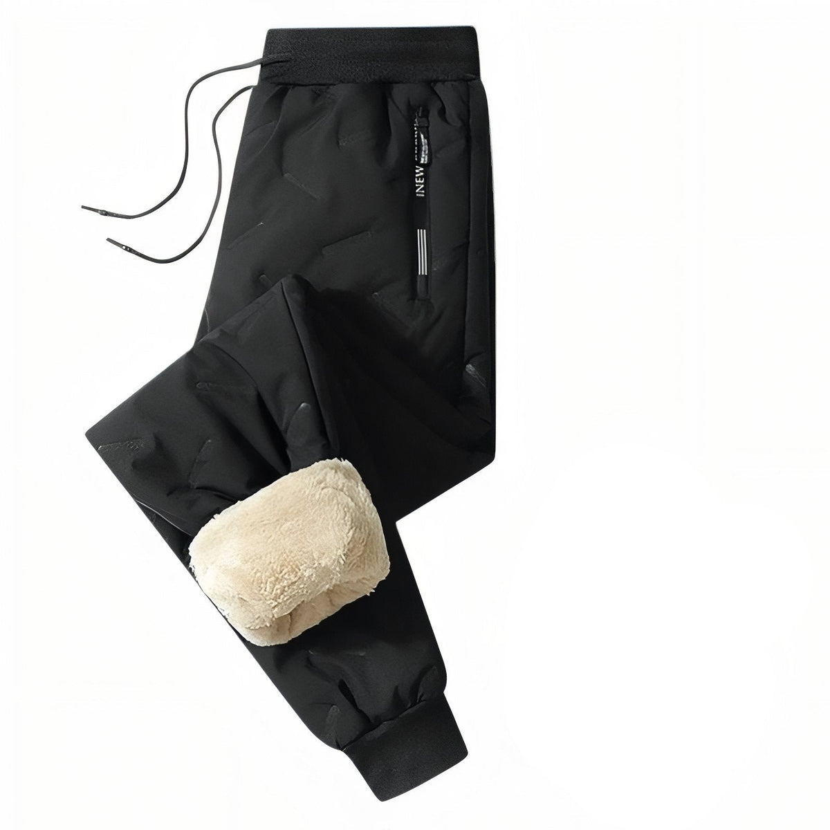 Pantalon Fourré Homme noir (serré)