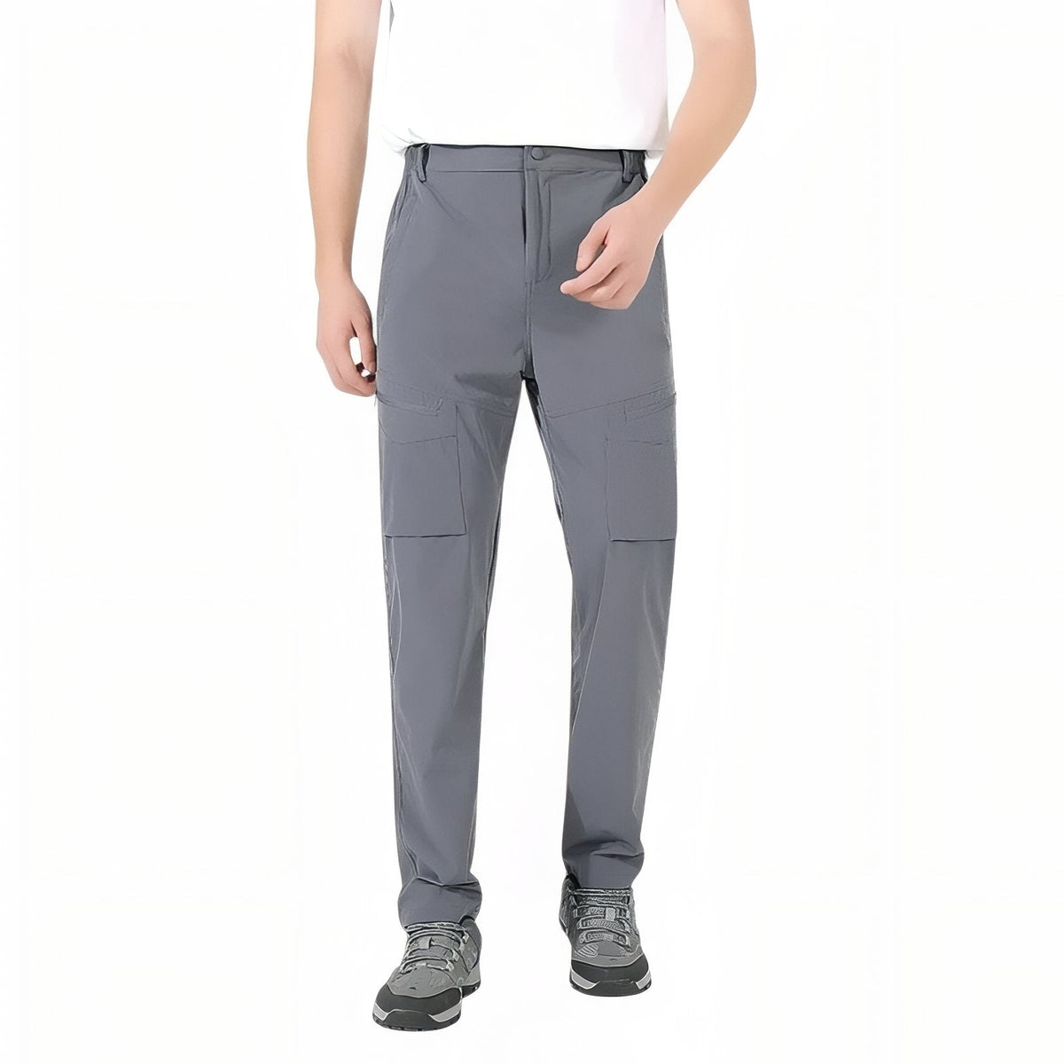 Pantalon Homme Randonnée Été gris clair