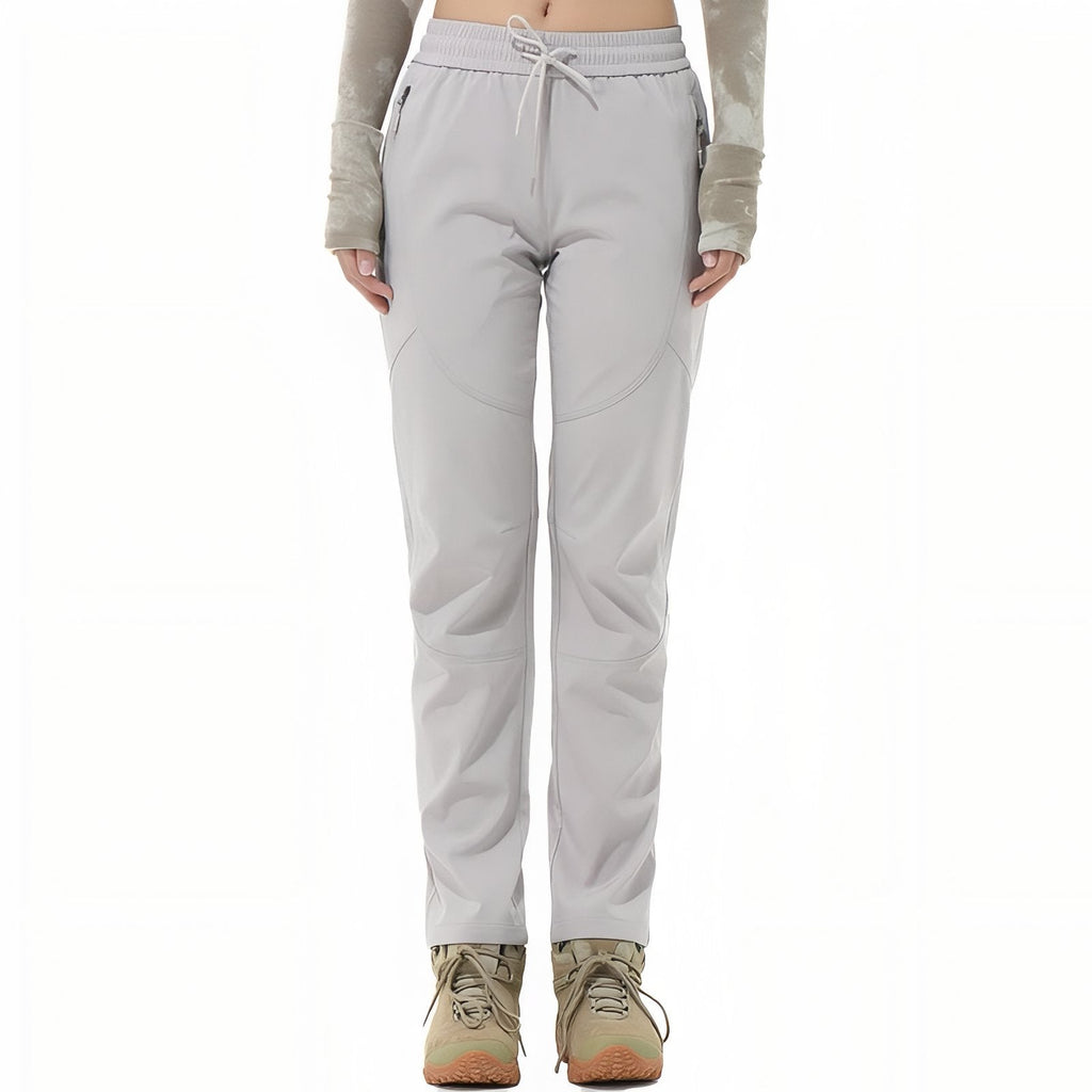 Pantalon Léger Randonnée Femme gris clair