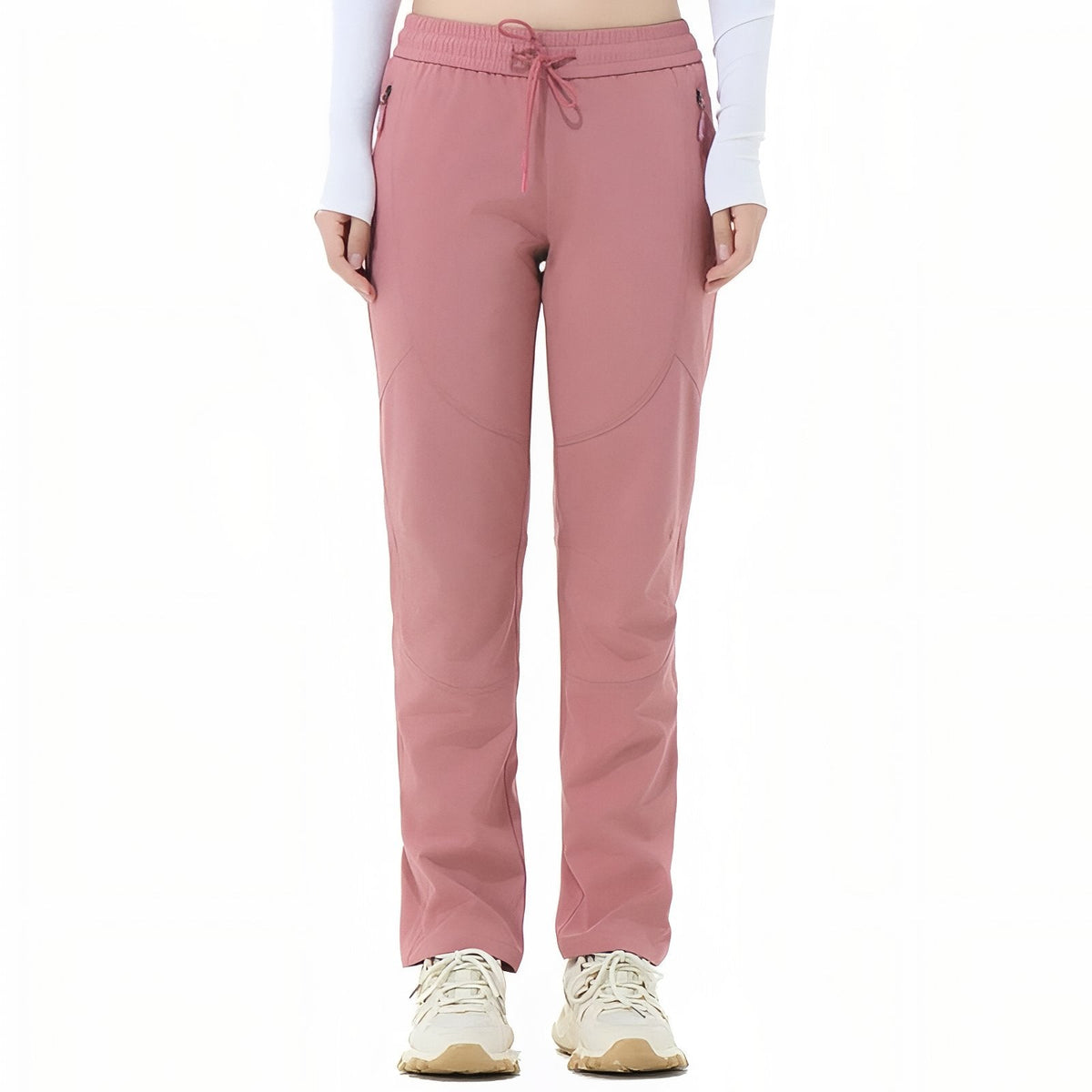 Pantalon Léger Randonnée Femme rose poudré