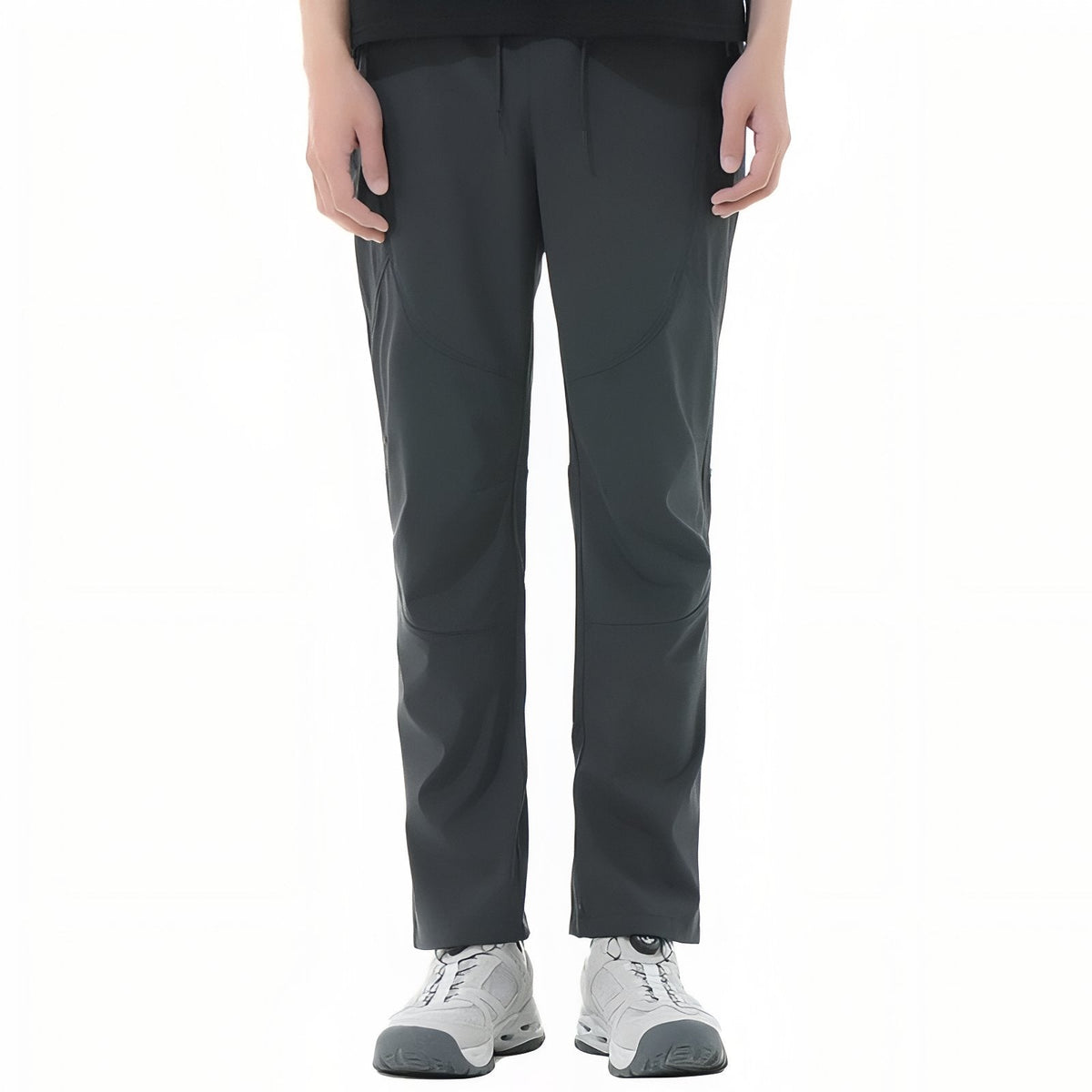 Pantalon Léger Randonnée Homme gris foncé