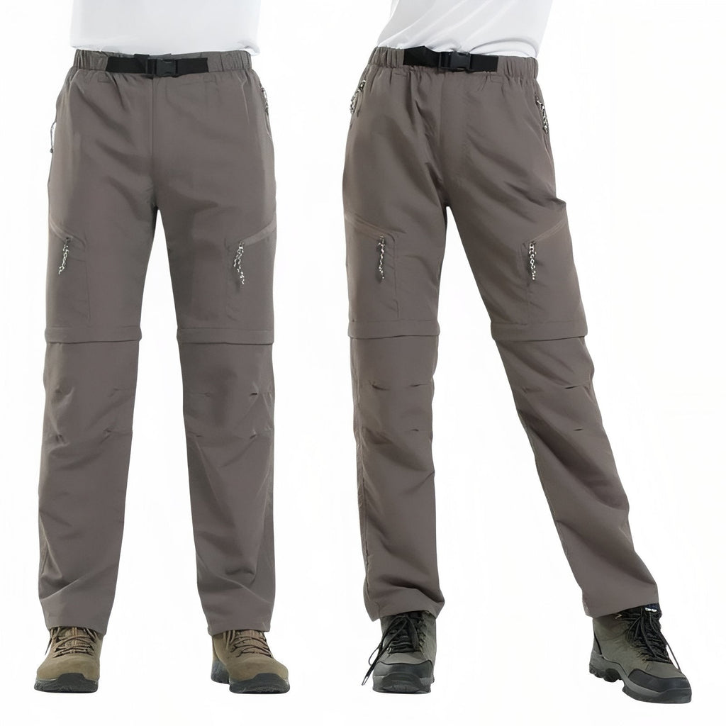 Pantalon Modulable Randonnée gris foncé