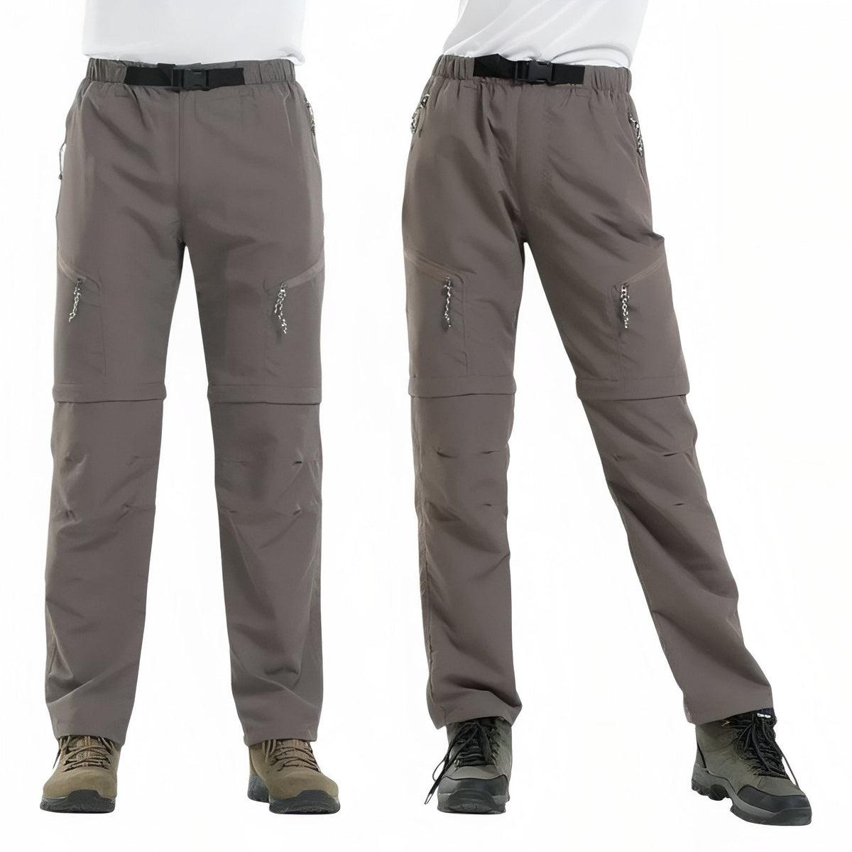 Pantalon Modulable Randonnée gris foncé