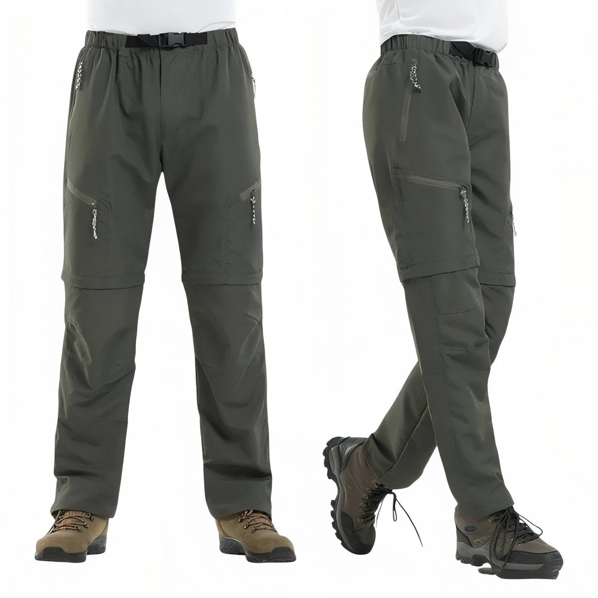 Pantalon Modulable Randonnée vert olive