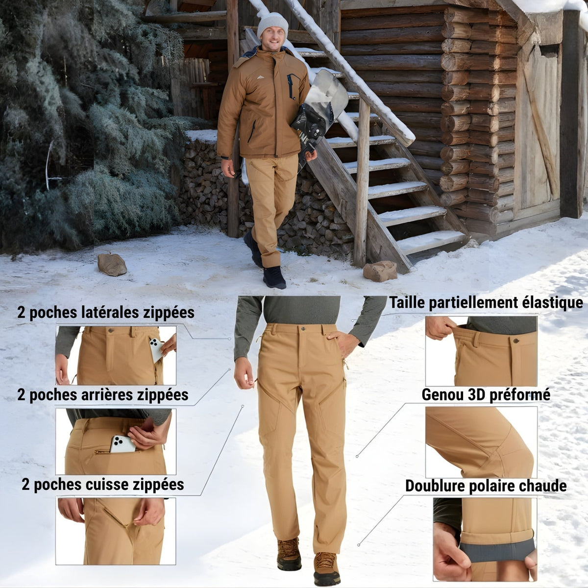 Pantalon Randonnée Chaud Homme — photo 7