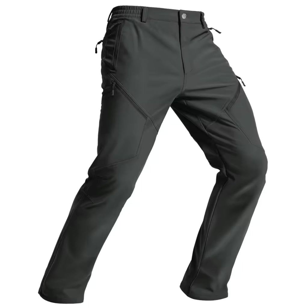 Pantalon Randonnée Chaud Homme gris foncé