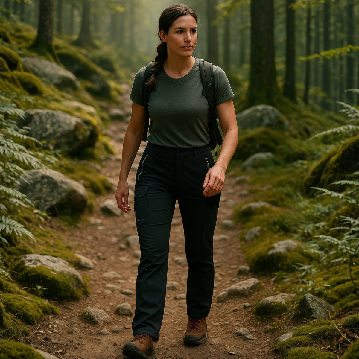Pantalon Randonnée Doublé Polaire Femme — photo 3