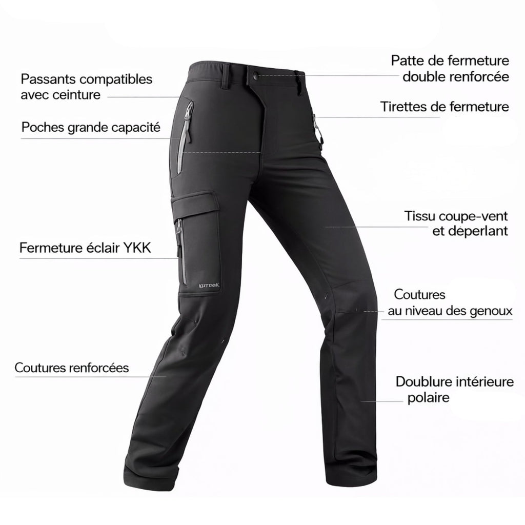 Pantalon Randonnée Doublé Polaire Femme — photo 6