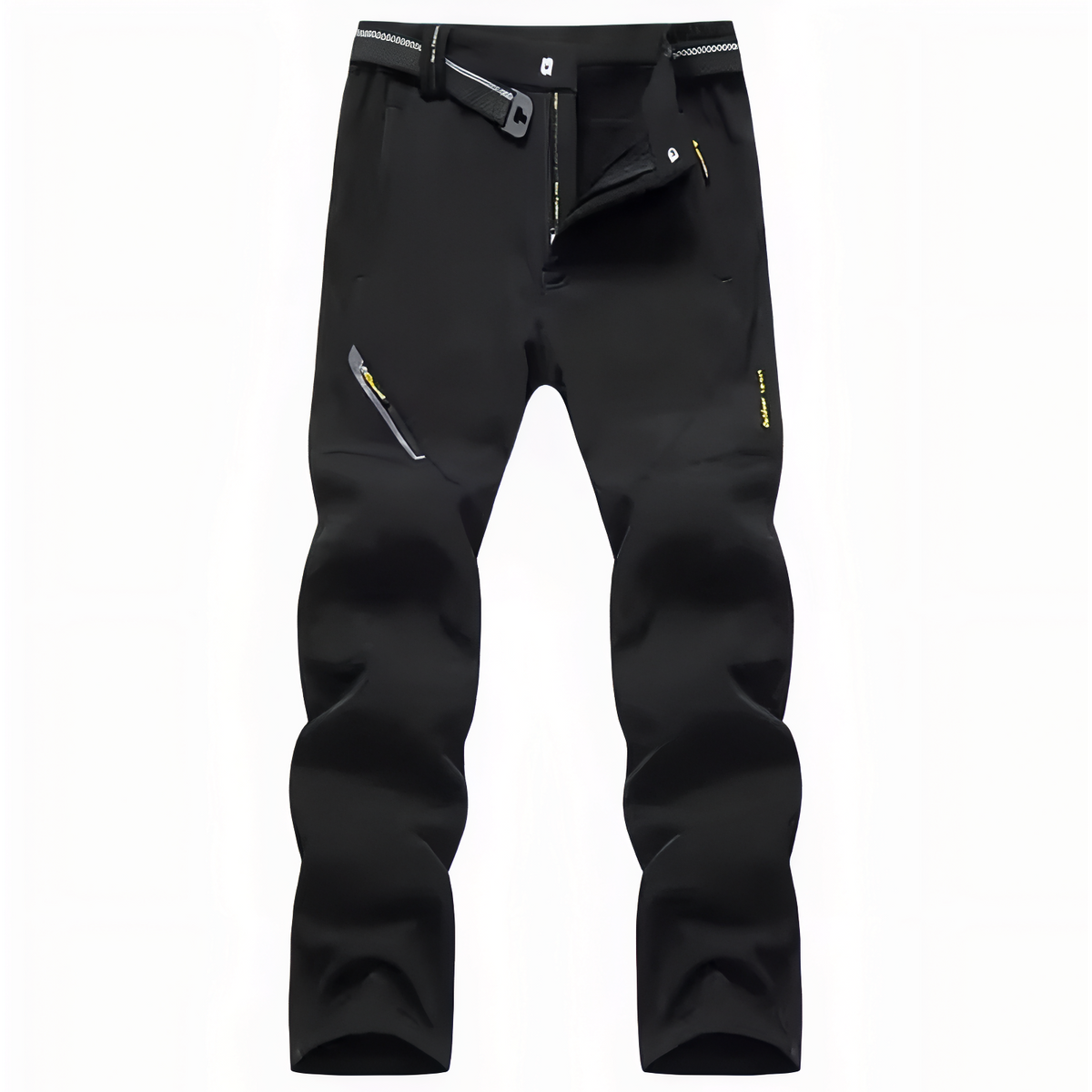 Pantalon Randonnée Doublé Polaire Homme noir profond
