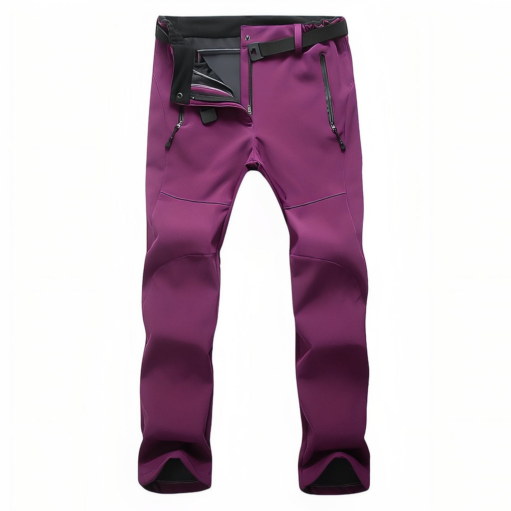 Pantalon Randonnée Femme Imperméable fuchsia