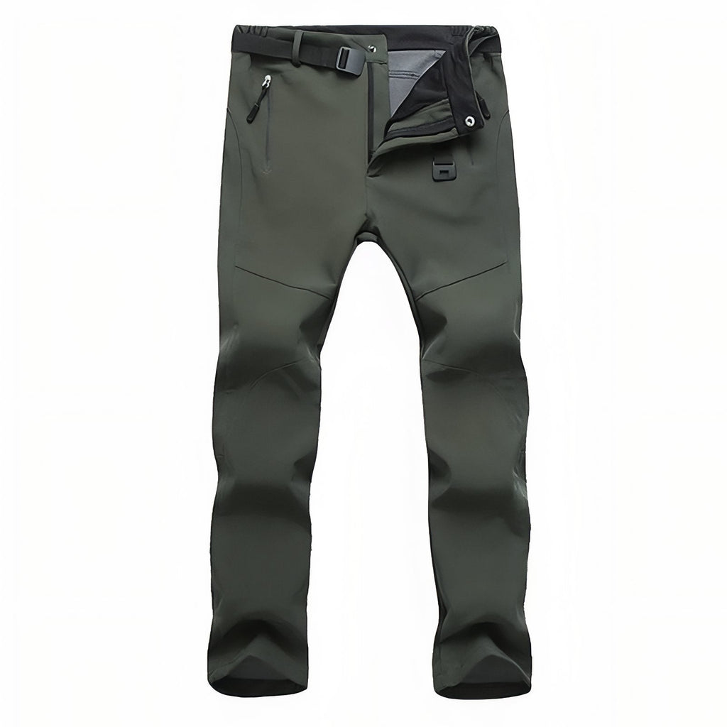 Pantalon Randonnée Femme Imperméable vert olive