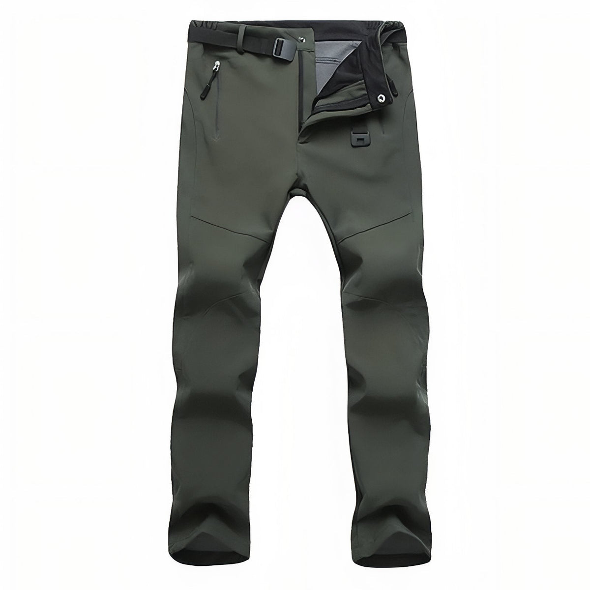 Pantalon Randonnée Femme Imperméable vert olive