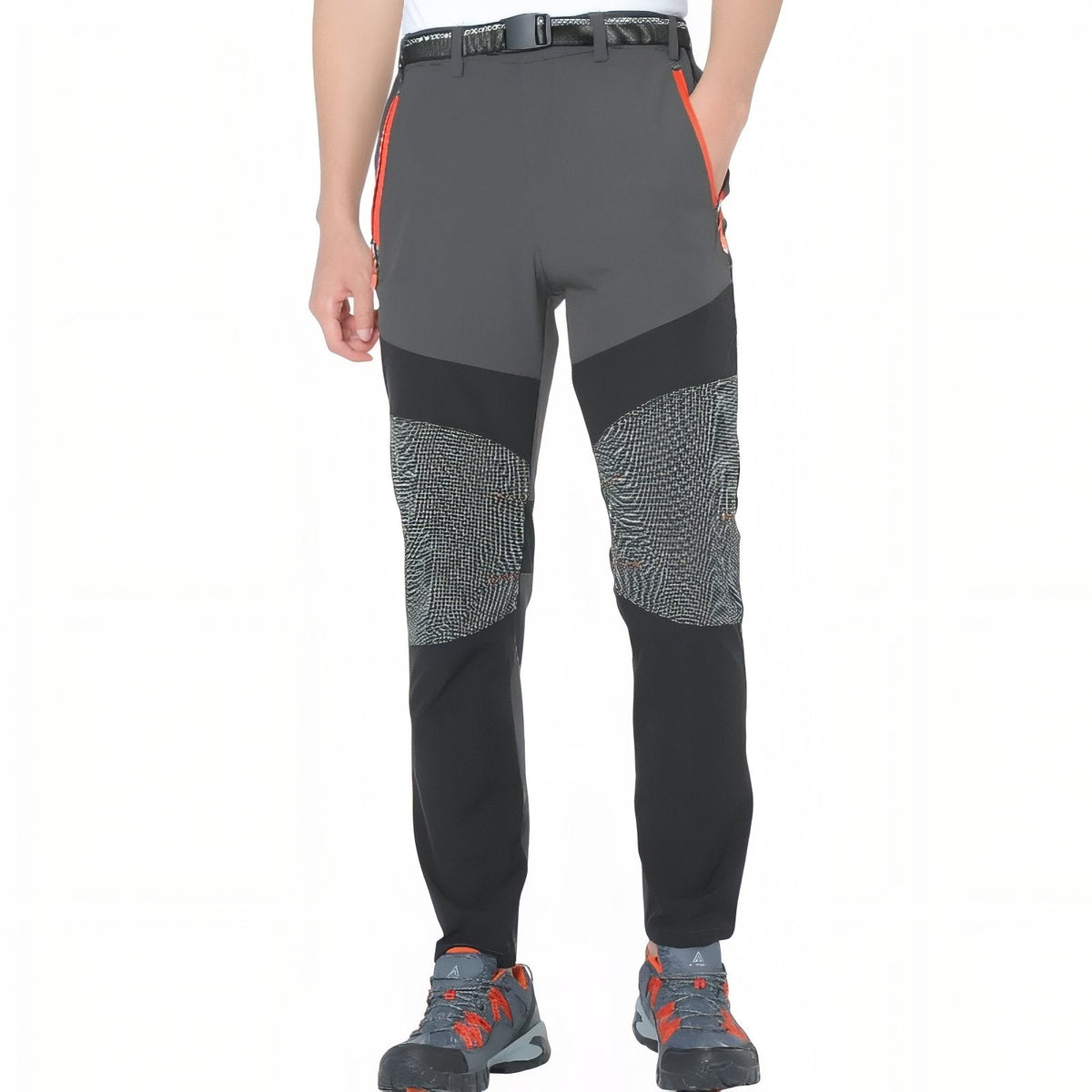 Pantalon Randonnée Stretch Homme gris anthracite