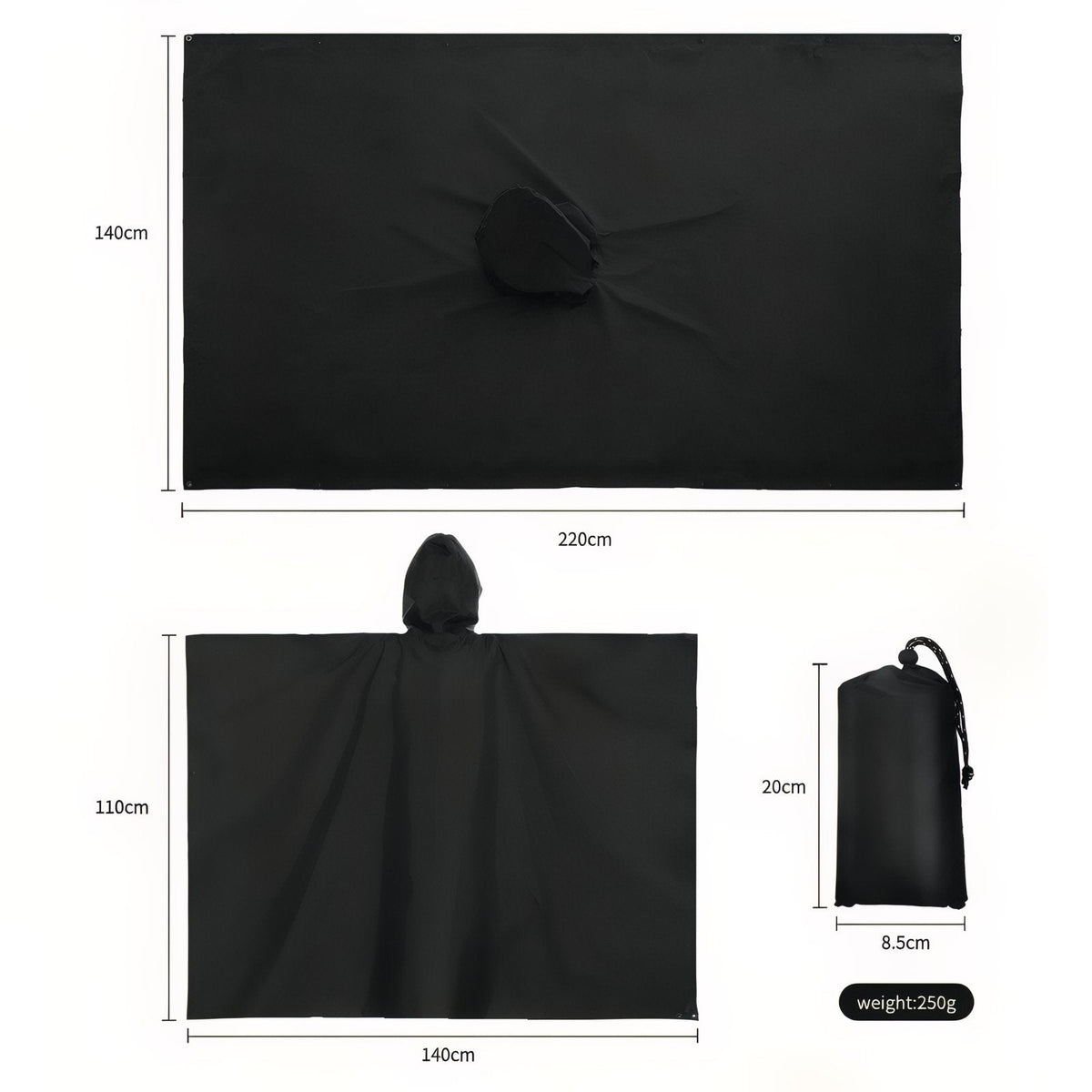 Poncho Imperméable de Randonnée — photo 3