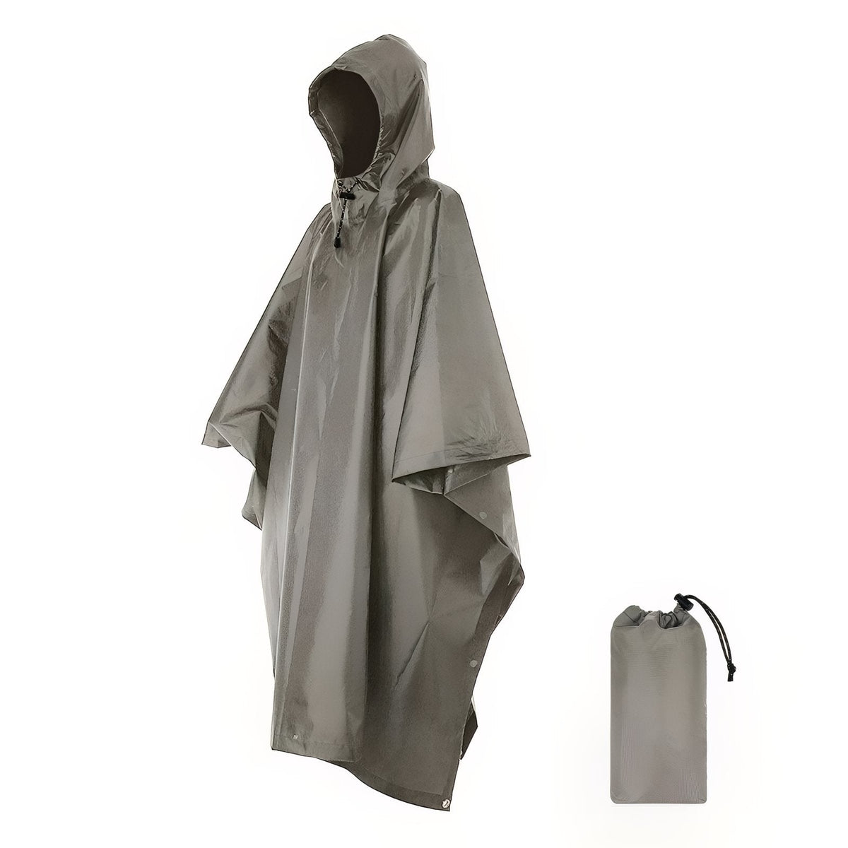 Poncho Imperméable de Randonnée gris foncé
