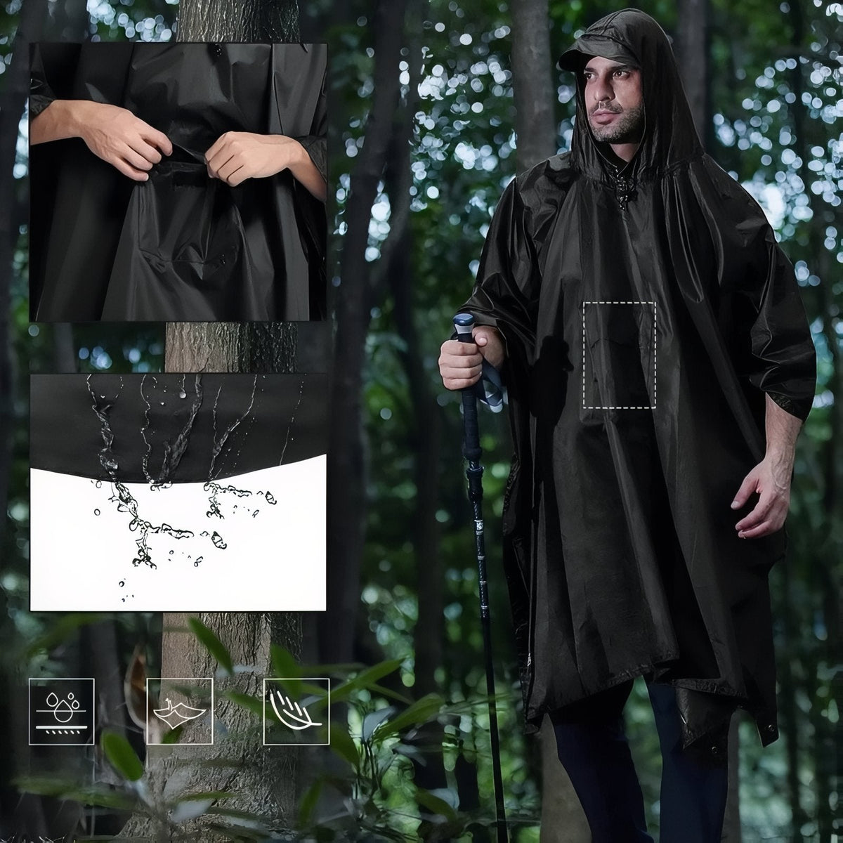 Poncho Pluie Randonnée — photo 5