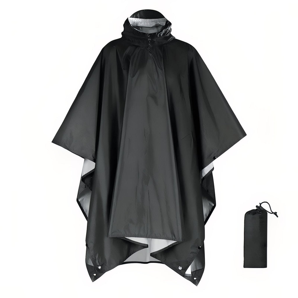 Poncho Pluie Randonnée noir