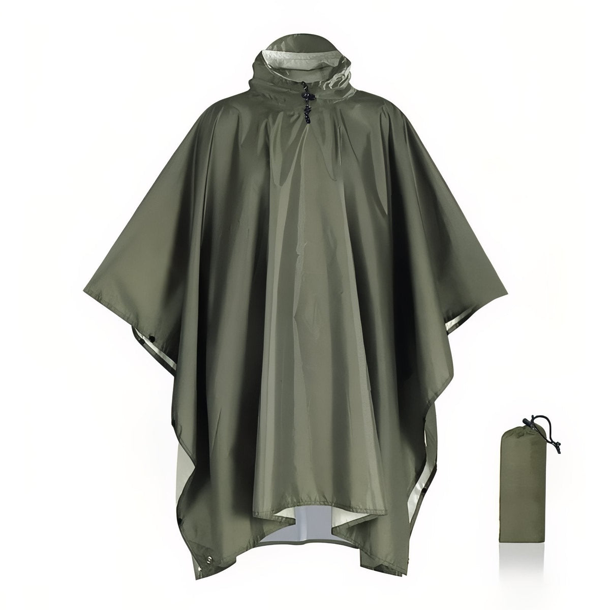 Poncho Pluie Randonnée vert olive