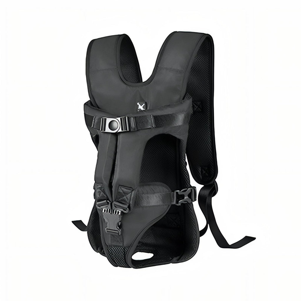 Porte Chien Ventral Randonnée noir mat