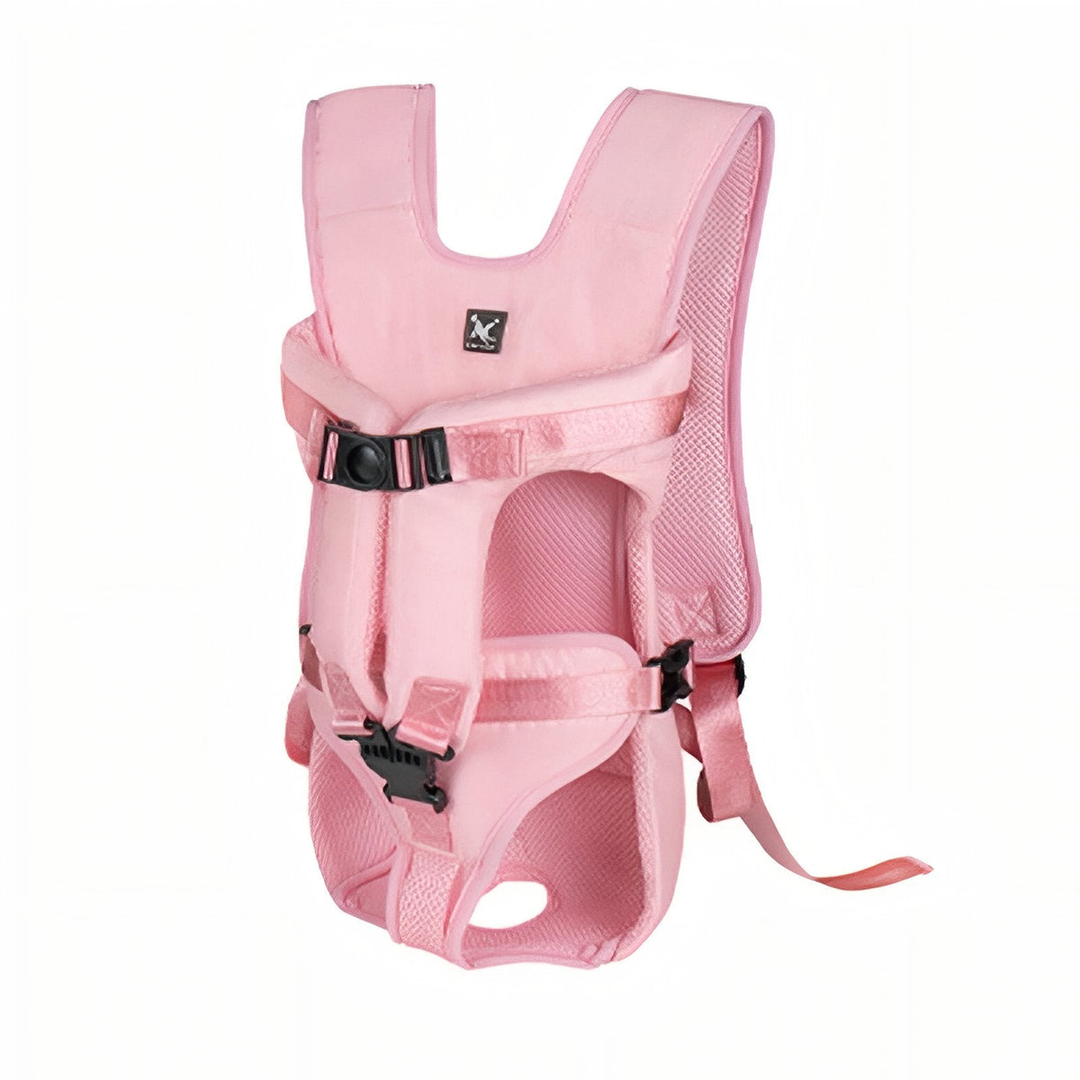 Porte Chien Ventral Randonnée rose pâle