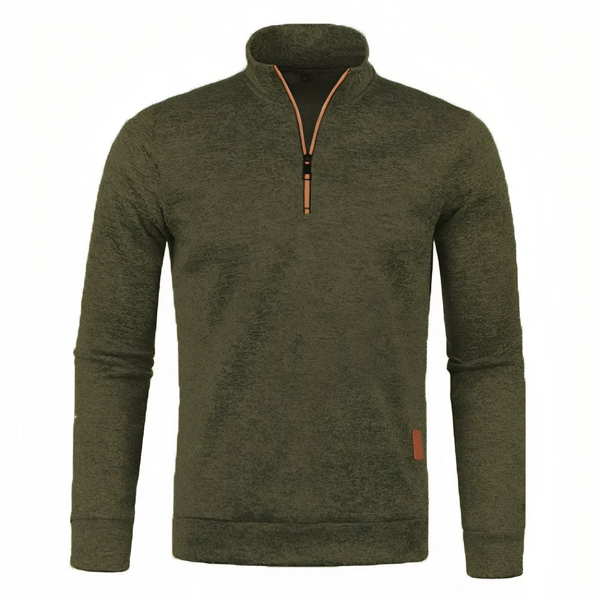 Pull Randonnée Homme vert olive