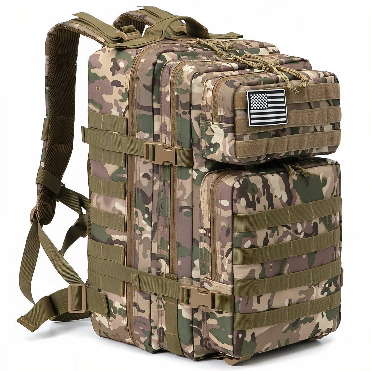 Sac à Dos Camouflage 45L marron beige