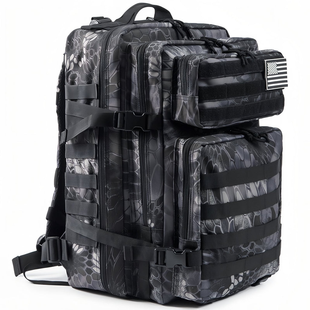 Sac à Dos Camouflage 45L noir et gris
