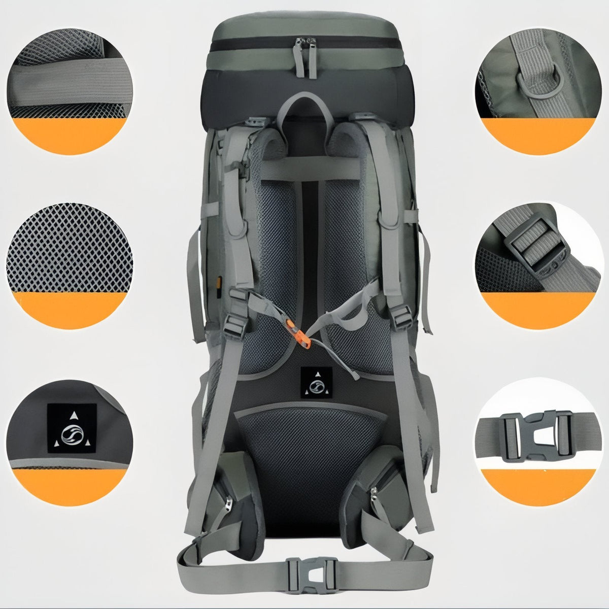 Sac à Dos Imperméable Randonnée 75L — photo 6