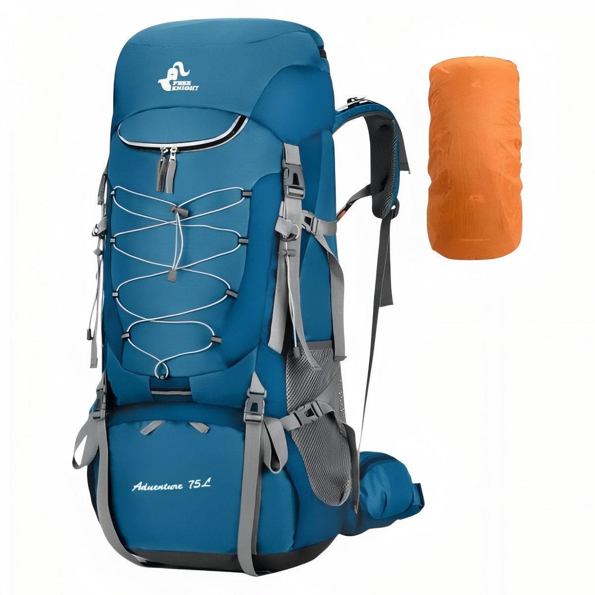 Sac à Dos Imperméable Randonnée 75L bleu océan