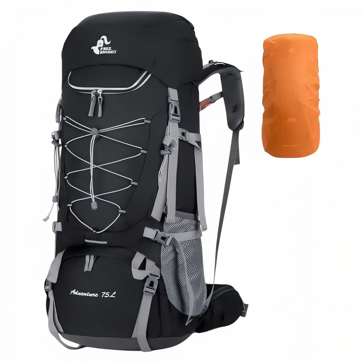 Sac à Dos Imperméable Randonnée 75L noir