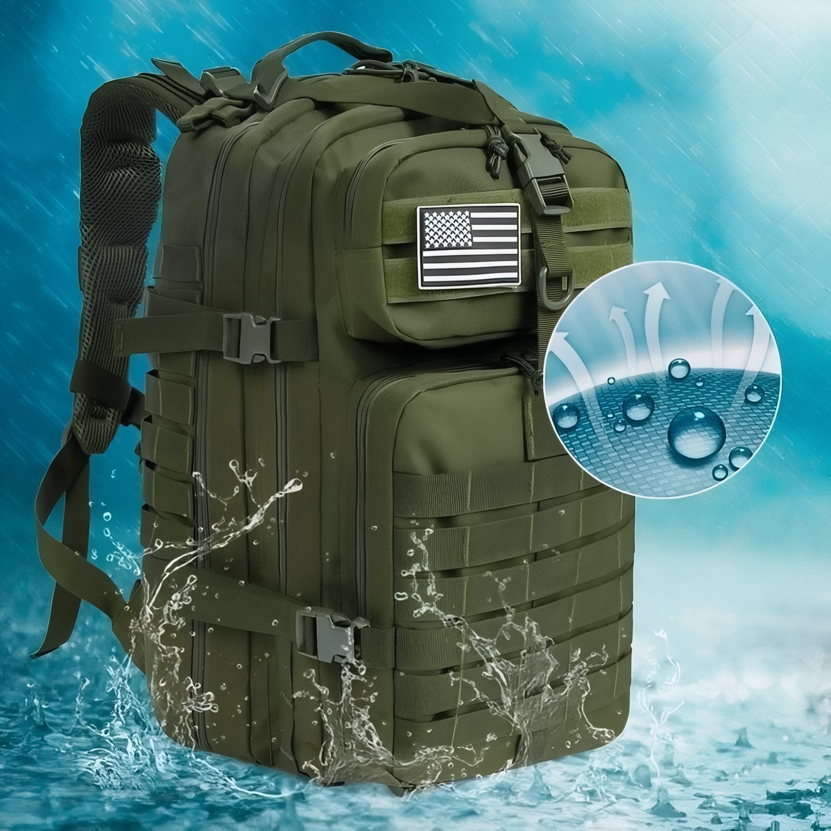 Sac à Dos Militaire Imperméable 30L/50L — photo 15