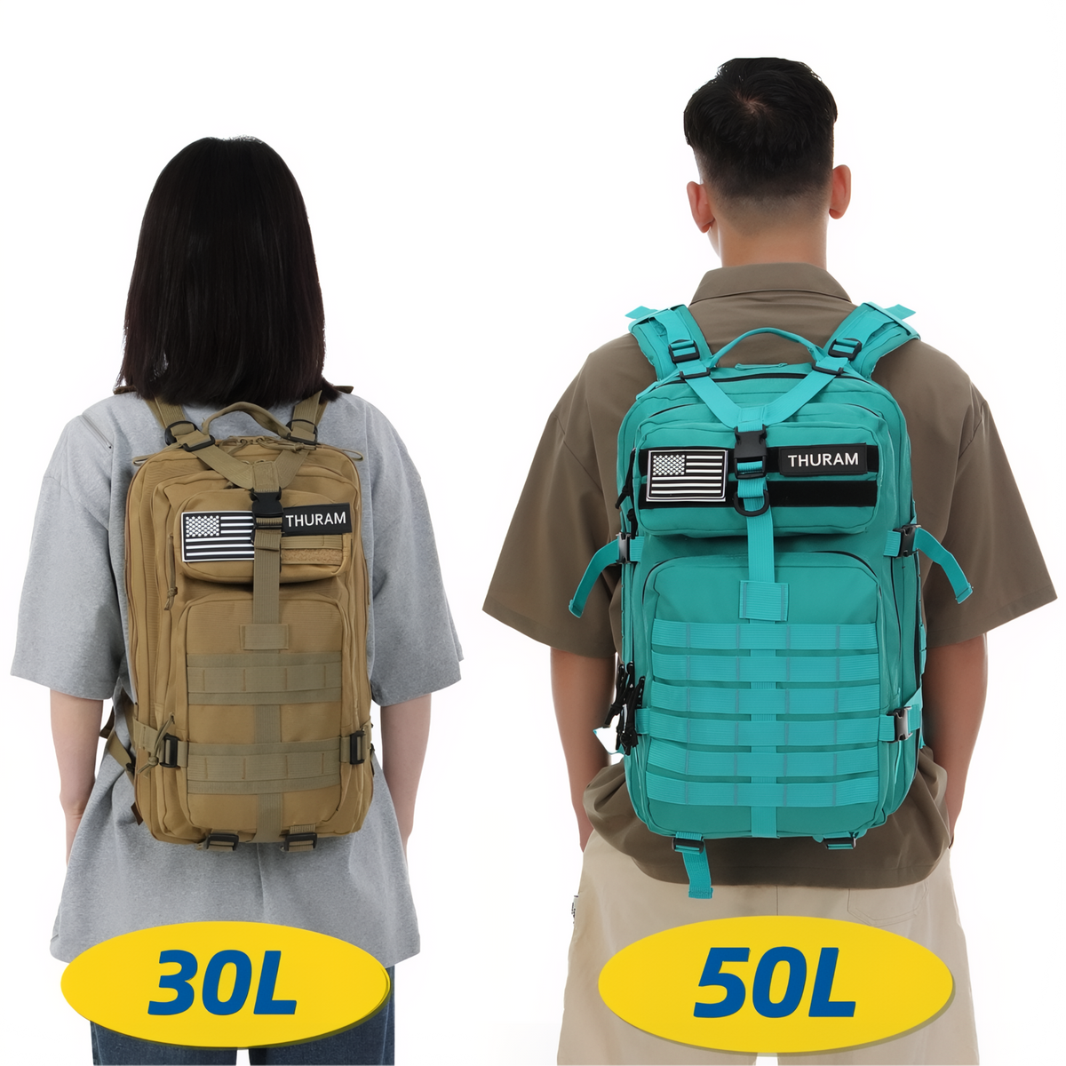 Sac à Dos Militaire Imperméable 30L/50L — photo 5