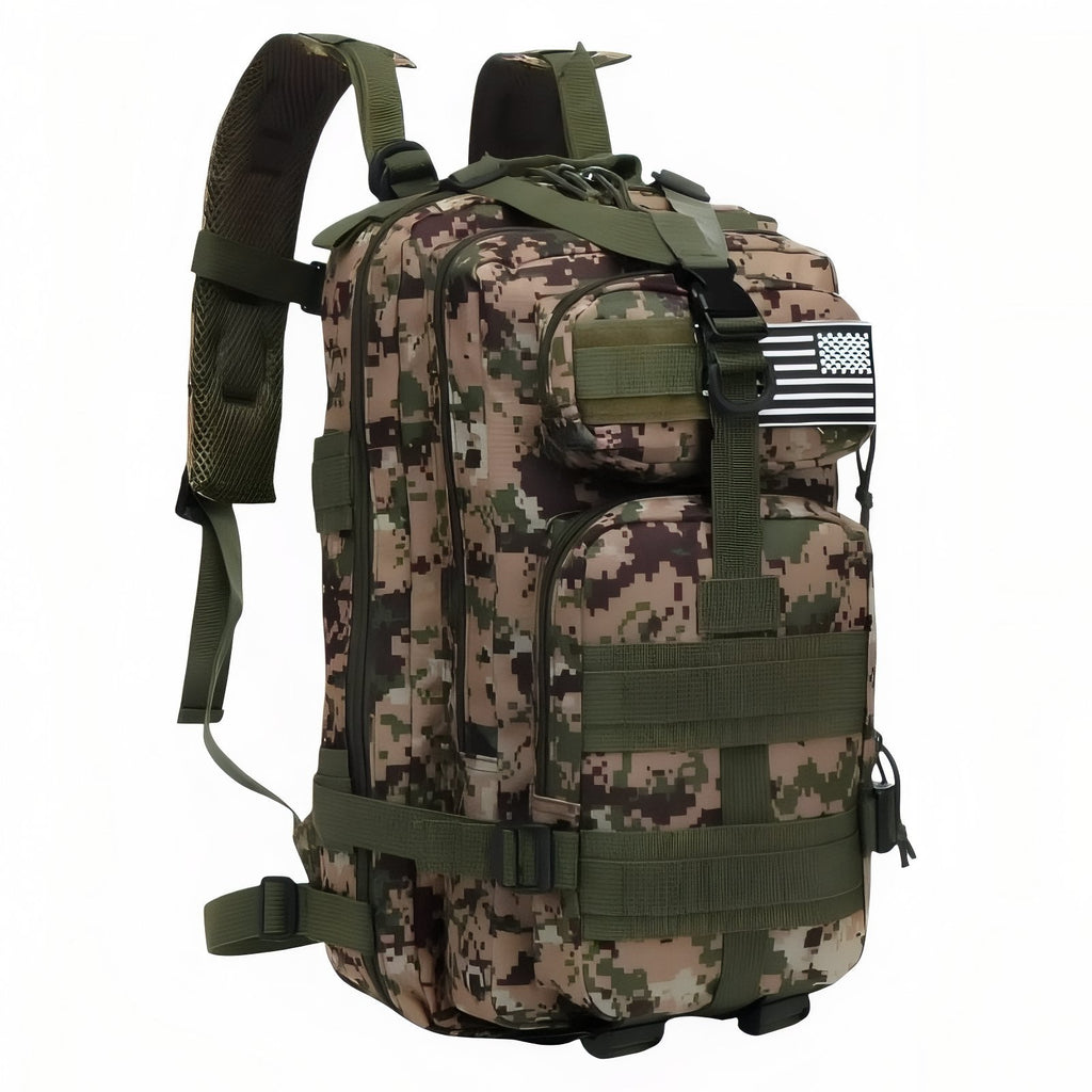 Sac à Dos Militaire Imperméable 30L/50L vert camouflage (30l)