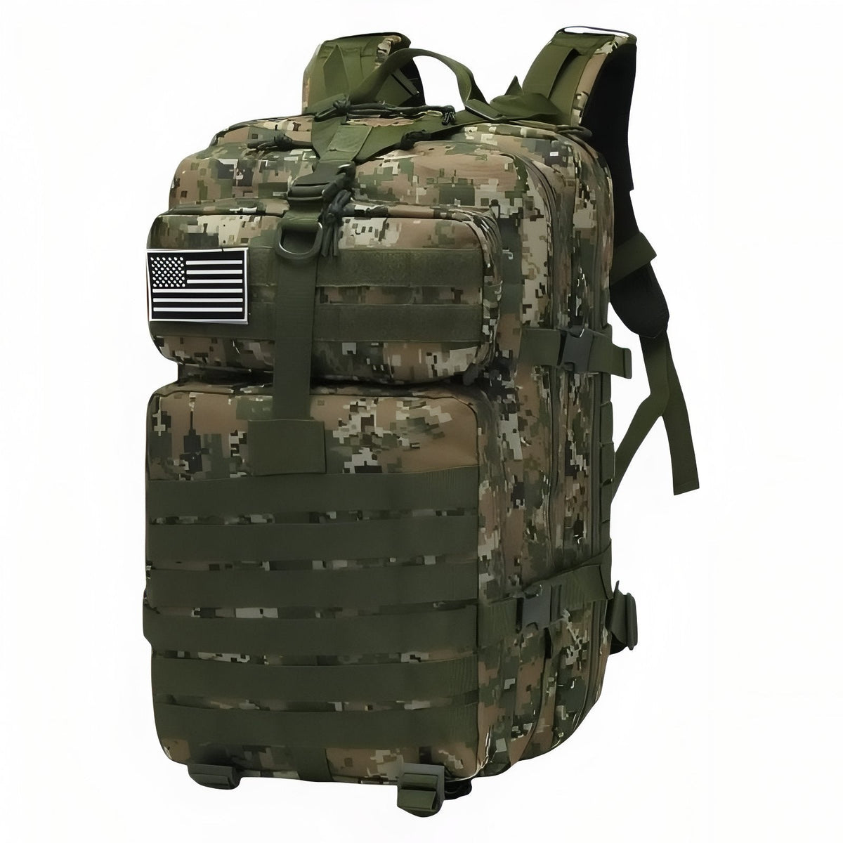 Sac à Dos Militaire Imperméable 30L/50L vert camouflage (50l)