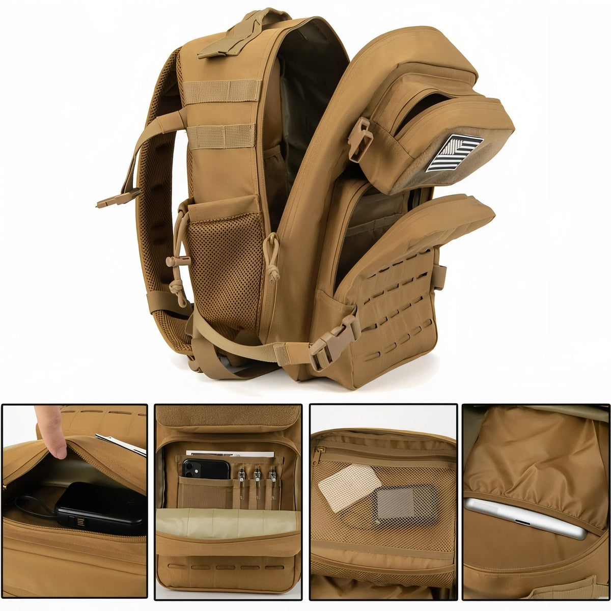 Sac à Dos Militaire Sable 25L — photo 6