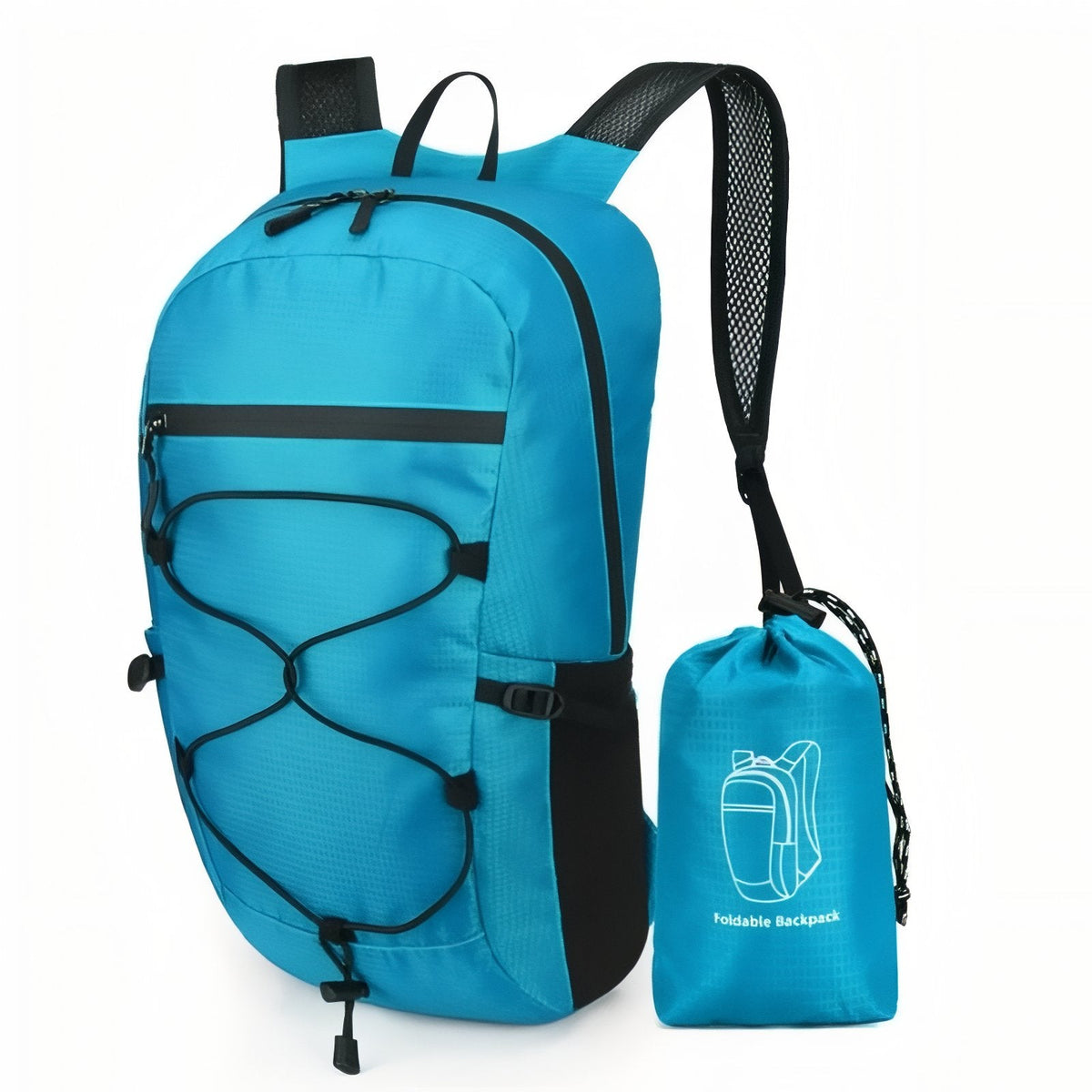Sac à Dos Pliable et Imperméable bleu ciel