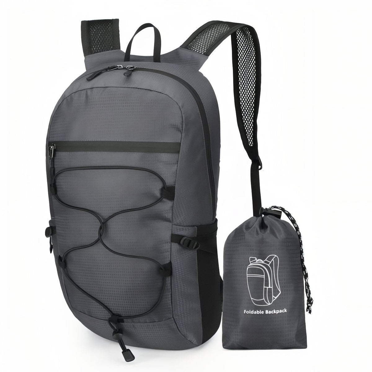 Sac à Dos Pliable et Imperméable gris foncé