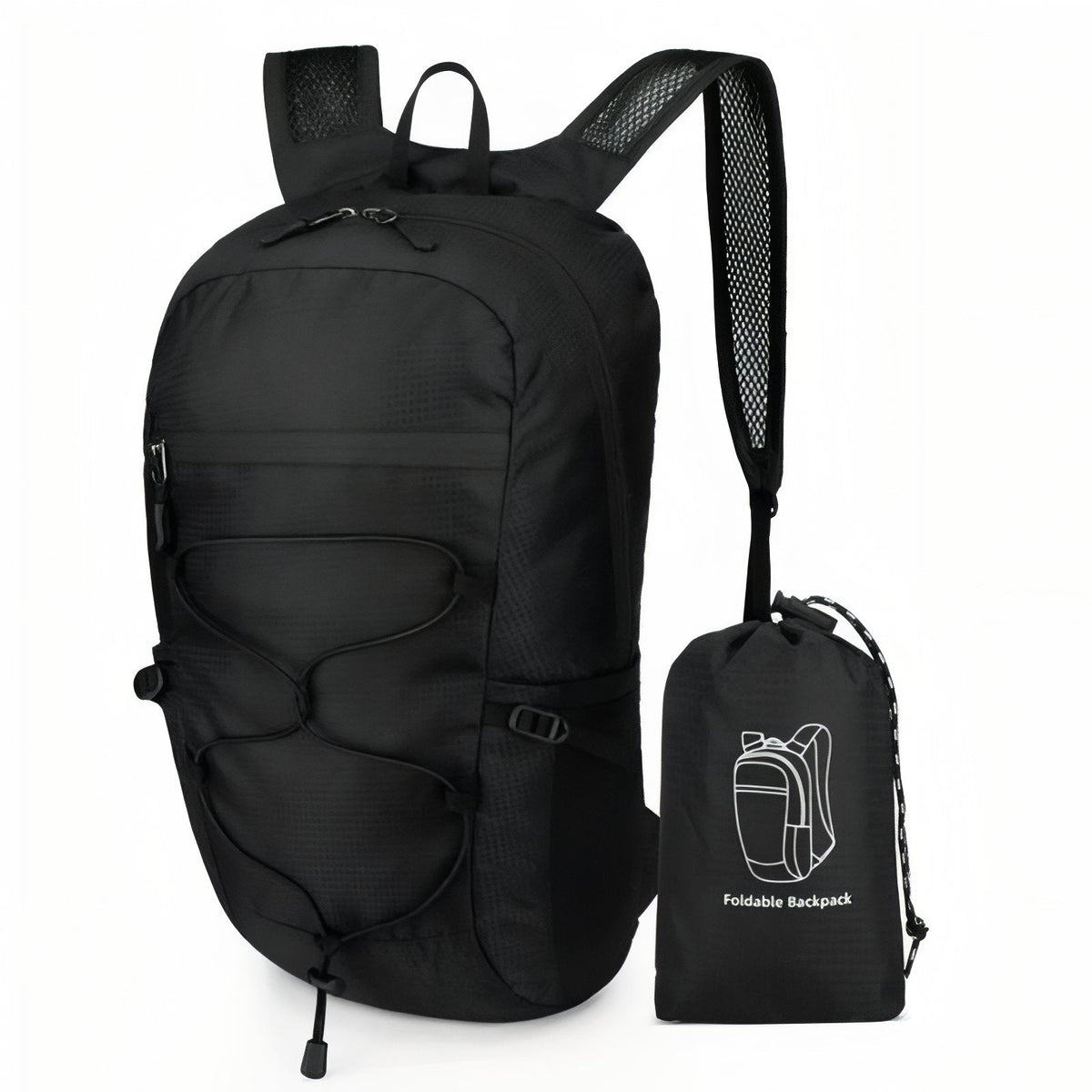 Sac à Dos Pliable et Imperméable noir
