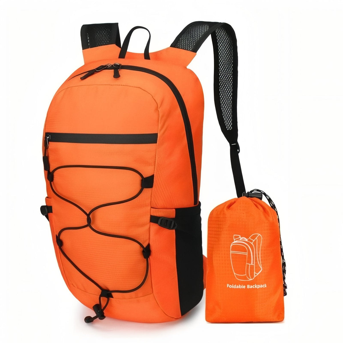 Sac à Dos Pliable et Imperméable orange