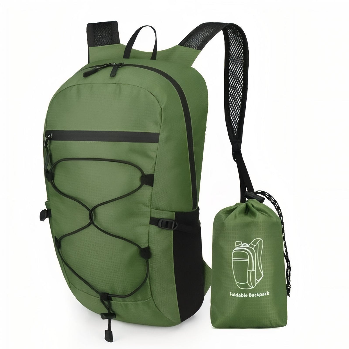 Sac à Dos Pliable et Imperméable vert armée