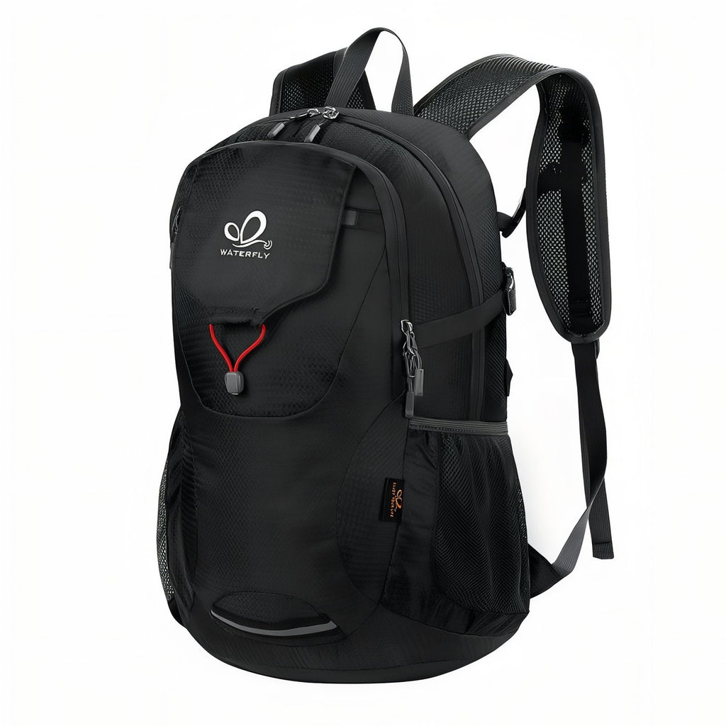 Sac à Dos Randonnée 30L Ultra Léger noir et rouge